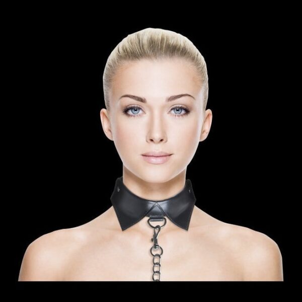 Collar with Leash Exclusive - Black