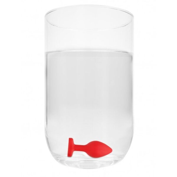 Anal Diamond Heart Butt Plug - Large - Red
