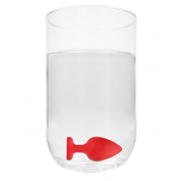 Anal Diamond Heart Butt Plug - Extra Large - Red
