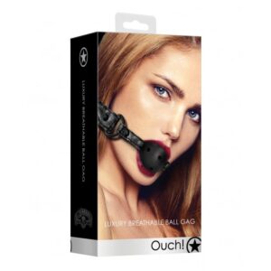 Ball Luxury Breathable Ball Gag - Black