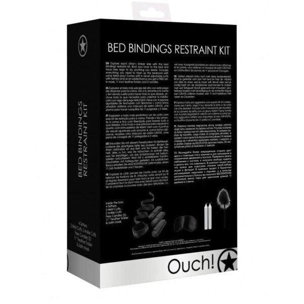 Bed Bindings Restraint Kit - Black