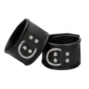 Handcuffs With Padlock - Black