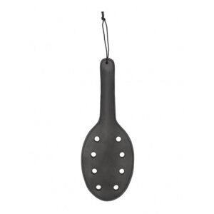 Paddle Saddle Leather Paddle With 8 Holes - Black