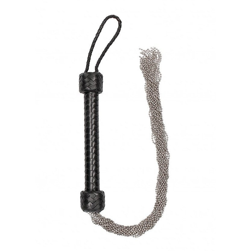 Flogger Silver Ball Chain Flogger - Black