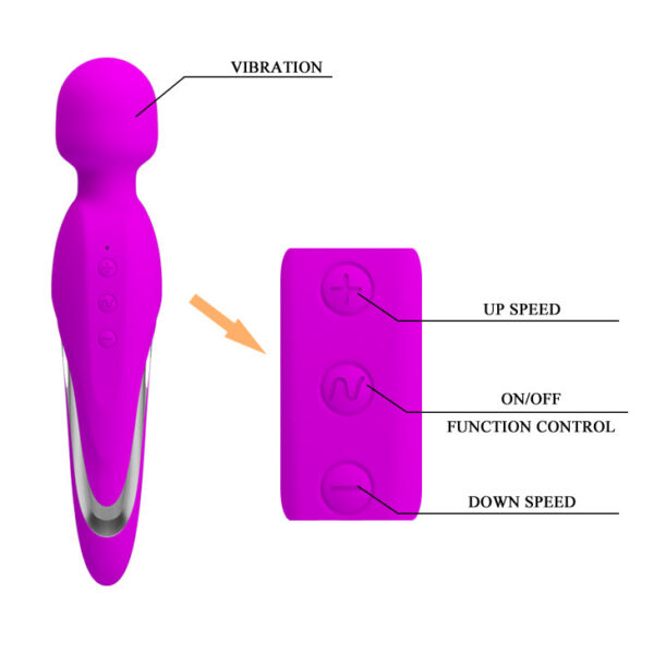 Body Wand Massager Rechargeable "Mortimer" - Purple