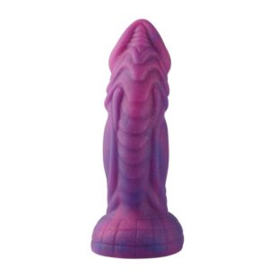 Dildo 8 inch Silicone Pink and Purple Dildo (KlicLok)