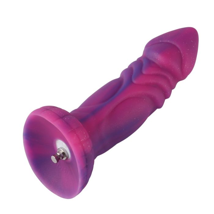 Dildo 8 inch Silicone Pink and Purple Dildo (KlicLok)