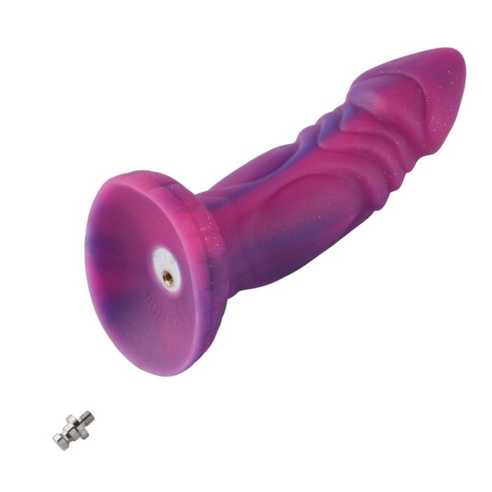 Dildo 8 inch Silicone Pink and Purple Dildo (KlicLok)