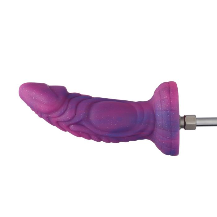 Dildo 8 inch Silicone Pink and Purple Dildo (KlicLok)