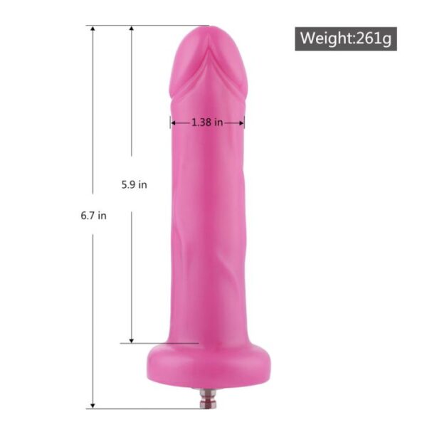 Dildo 6.7 inch Pink Anal Silicone Dildo (KlicLok)