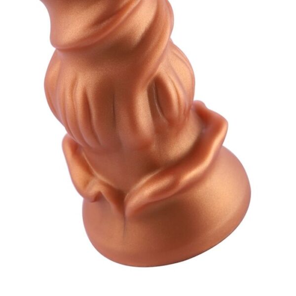 Dildo 8.5 inch Silicone Golden Monster Dildo (KlicLok)