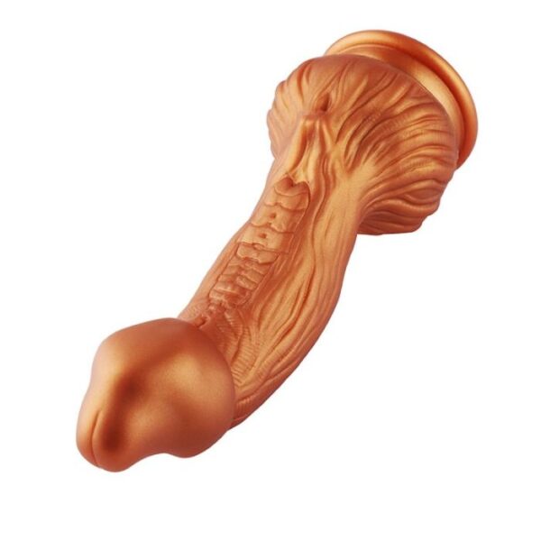 Dildo 9.45 inch Silicone Gold Monster Dildo (KlicLok)